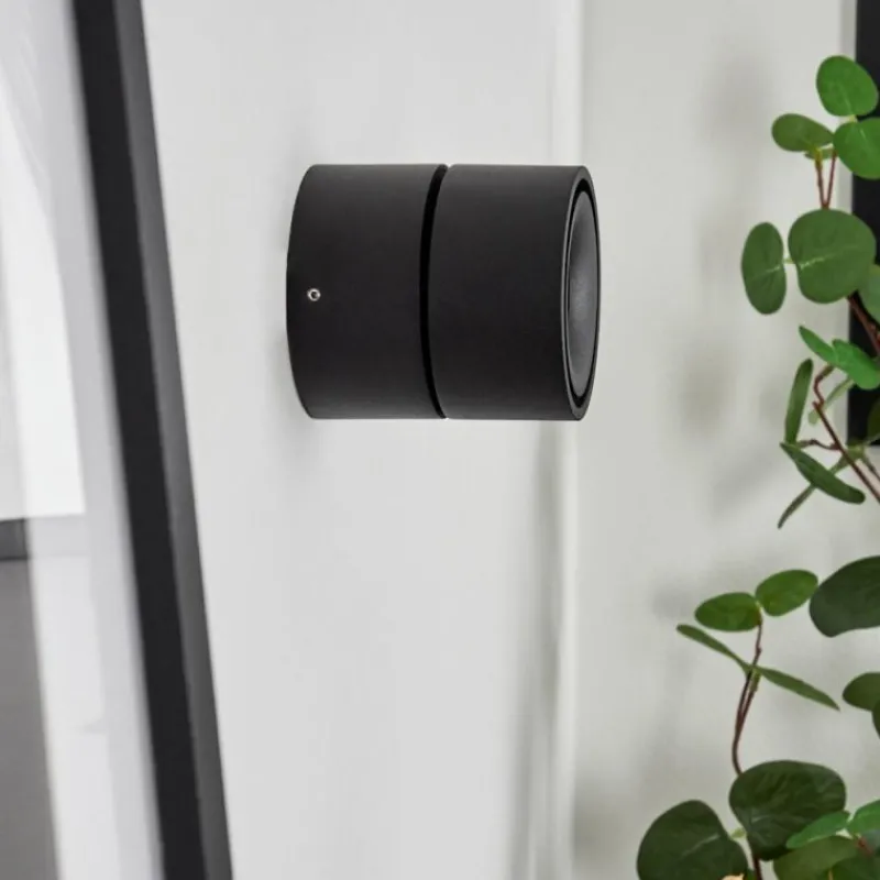 hofstein Applique murale Laonsana LED Noir, 1 lumière