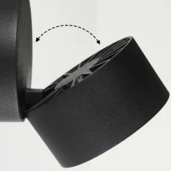 hofstein Applique murale Laonsana LED Noir, 1 lumière