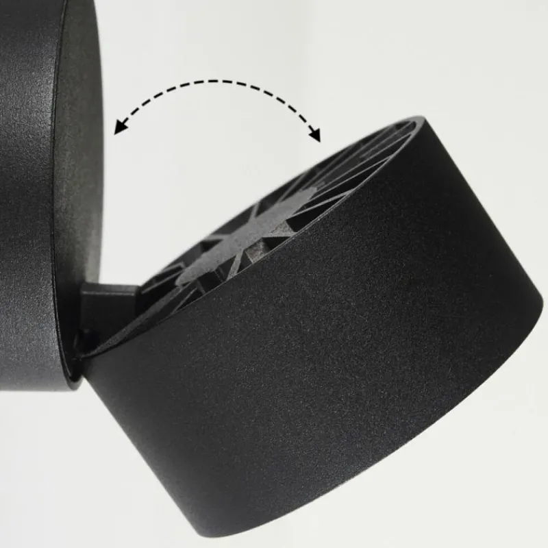 hofstein Applique murale Laonsana LED Noir, 1 lumière