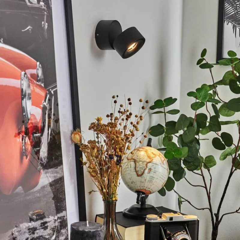 hofstein Applique murale Laonsana LED Noir, 1 lumière