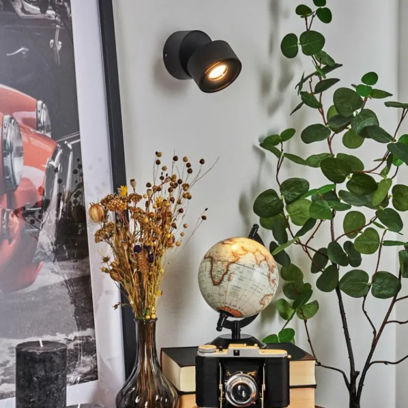 hofstein Applique murale Laonsana LED Noir, 1 lumière