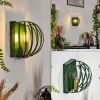 Style Boho-Chic-hofstein Applique murale Lepa Vert, 1 lumière