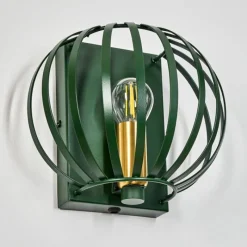 Style Boho-Chic-hofstein Applique murale Lepa Vert, 1 lumière