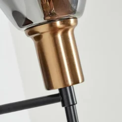 Suspension Verre Fumé-hofstein Applique murale Lincura Laiton, Noir, 1 lumière