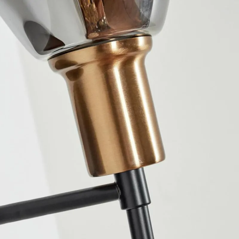 Suspension Verre Fumé-hofstein Applique murale Lincura Laiton, Noir, 1 lumière