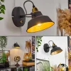 Lampes Dorées-hofstein Applique murale Llanage Noir, Blanc, 1 lumière