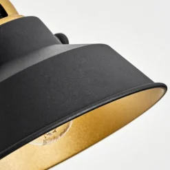 Lampes Dorées-hofstein Applique murale Llanage Noir, Blanc, 1 lumière