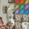 hofstein Applique murale Lucy LED Chrome, 1 lumière, Télécommandes, Changeur de couleurs