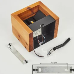 hofstein Applique murale Marmorera LED Écru, Noir, 1 lumière