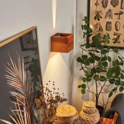 hofstein Applique murale Marmorera LED Écru, Noir, 1 lumière