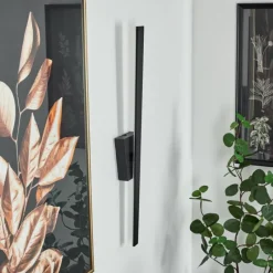 hofstein Applique murale Meels LED Noir, 1 lumière