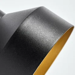 Lampes Dorées-hofstein Applique murale Musko Noir, 1 lumière