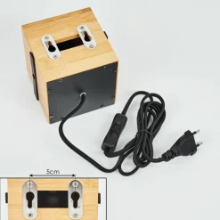 Luminaires Scandinaves-hofstein Applique murale Nebrijo Écru, Noir, 1 lumière