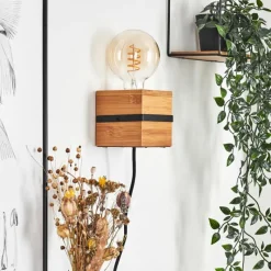 Luminaires Scandinaves-hofstein Applique murale Nebrijo Écru, Noir, 1 lumière