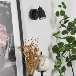 hofstein Applique murale Nestavel LED Noir, 1 lumière