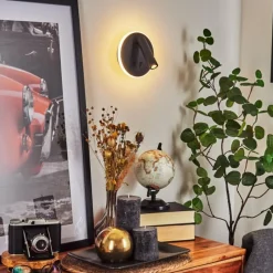 hofstein Applique murale Orchaise LED Noir, Blanc, 2 lumières