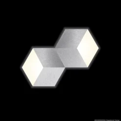 Luminaires Grossmann Applique murale / Plafonnier Grossmann GEO LED Aluminium, 2 lumières* Éclairage Led