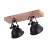 Lampes Industrielles-Luminaires Leuchten Direkt Applique murale / Plafonnier Leuchten Direkt Noir, 2 lumières