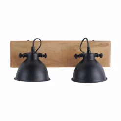 Lampes Industrielles-Luminaires Leuchten Direkt Applique murale / Plafonnier Leuchten Direkt Noir, 2 lumières