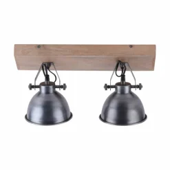 Lampes Vintages & Rétros-Luminaires Leuchten Direkt Applique murale / Plafonnier Leuchten Direkt Bois clair, 2 lumières