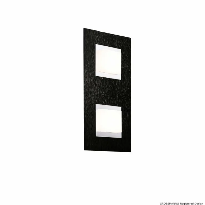 Luminaires Grossmann Applique murale / Plafonnier Grossmann BASIC LED Noir, 2 lumières* Appliques