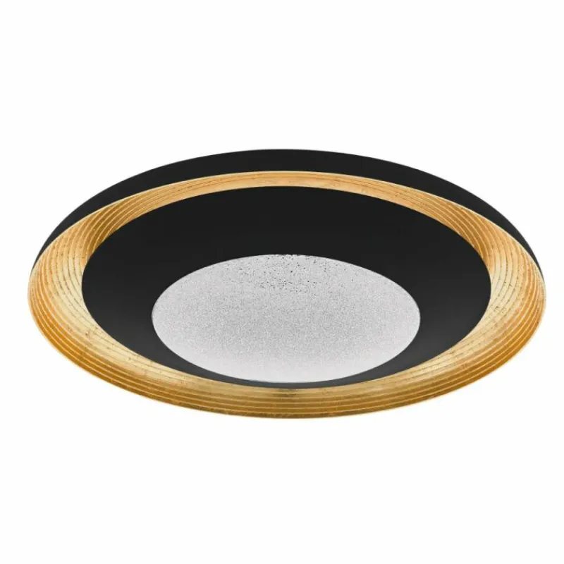 Luminaires Eglo Applique murale / Plafonnier Eglo CANICOSA 2 LED Or, Noir, 1 lumière