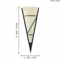 Luminaires Eglo Applique murale / Plafonnier Eglo PASCAL 1 Brun foncé