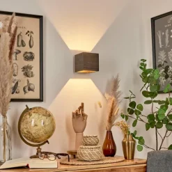 hofstein Applique murale Polcura Bois foncé, 1 lumière