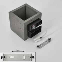 hofstein Applique murale Polcura Gris, 1 lumière