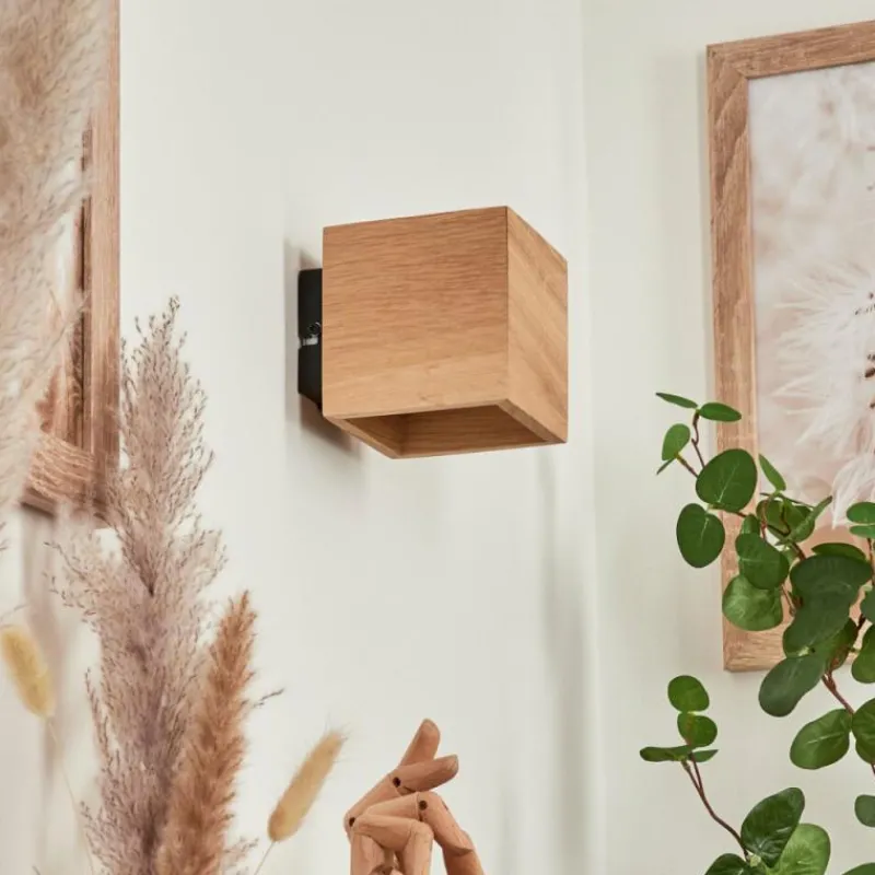 hofstein Applique murale Polcura Bois clair, 1 lumière