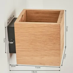 hofstein Applique murale Polcura Bois clair, 1 lumière