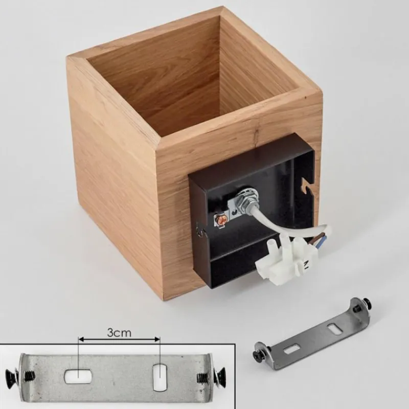 hofstein Applique murale Polcura Bois clair, 1 lumière