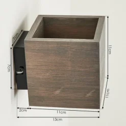 hofstein Applique murale Polcura Brun, Gris, 1 lumière