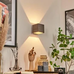 hofstein Applique murale Polcura Brun, Gris, 1 lumière