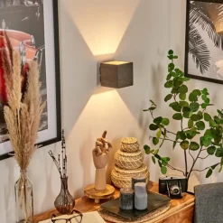 hofstein Applique murale Polcura Brun, Gris, 1 lumière