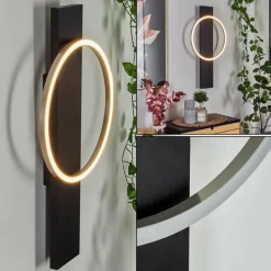 hofstein Applique murale Pompu LED Noir, 1 lumière