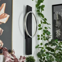 hofstein Applique murale Pompu LED Noir, 1 lumière