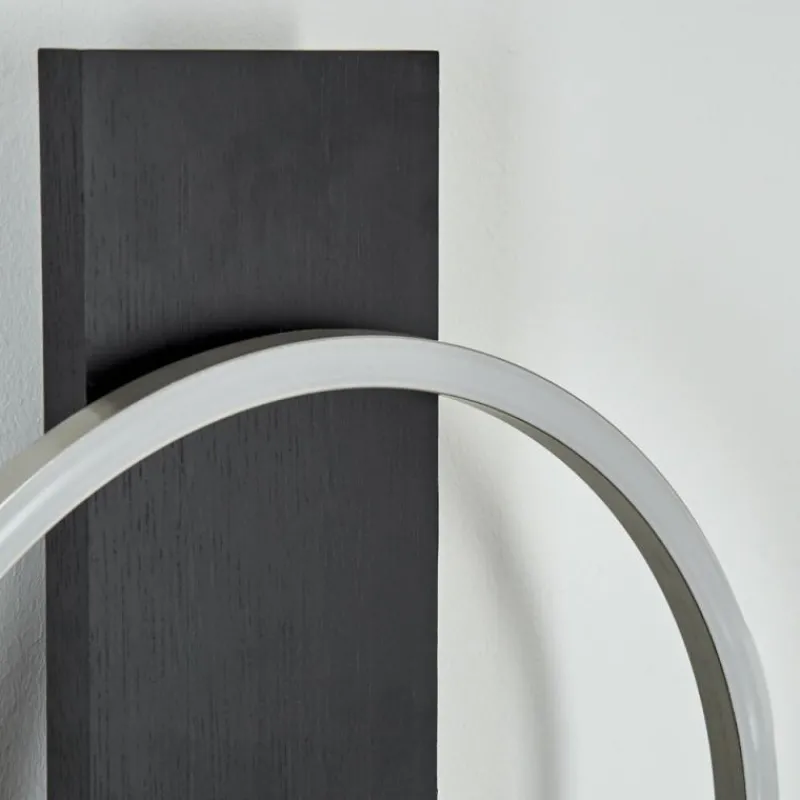 hofstein Applique murale Pompu LED Noir, 1 lumière