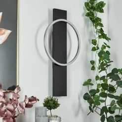 hofstein Applique murale Pompu LED Noir, 1 lumière