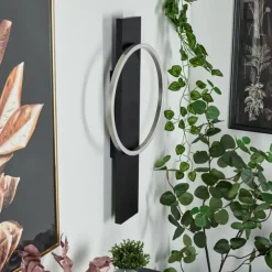 hofstein Applique murale Pompu LED Noir, 1 lumière