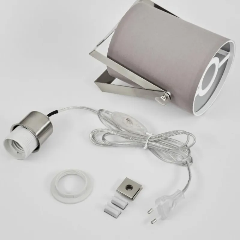 Lampes En Tissu-hofstein Applique murale Puelches Nickel mat, 1 lumière