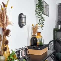 hofstein Applique murale Quintay Noir, 1 lumière