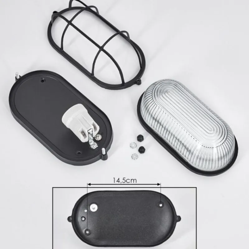 hofstein Applique murale Quintay Noir, 1 lumière