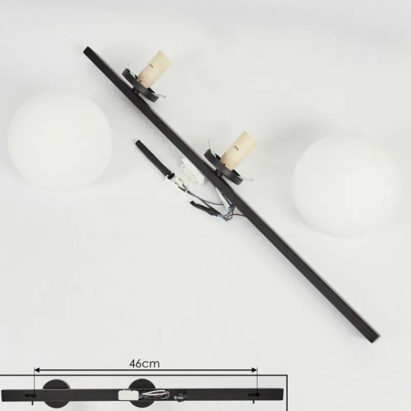 hofstein Applique murale Rascoupet Blanc, 2 lumières