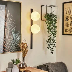 hofstein Applique murale Rascoupet Blanc, 2 lumières