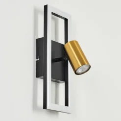 hofstein Applique murale Reboleiro LED Noir, 2 lumières