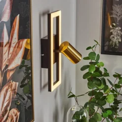 hofstein Applique murale Reboleiro LED Noir, 2 lumières