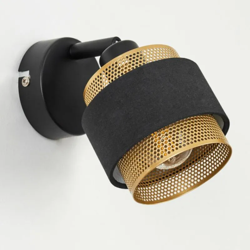 Lampes En Tissu-hofstein Applique murale Regueira Noir, 1 lumière