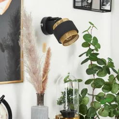 Lampes En Tissu-hofstein Applique murale Regueira Noir, 1 lumière