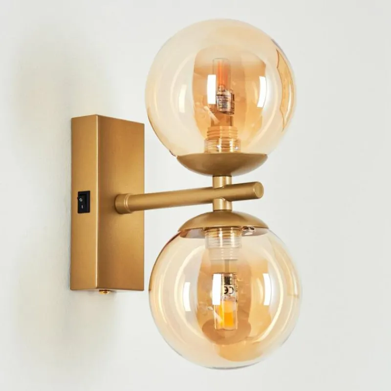 hofstein Applique murale Remaisnil Laiton, 2 lumières